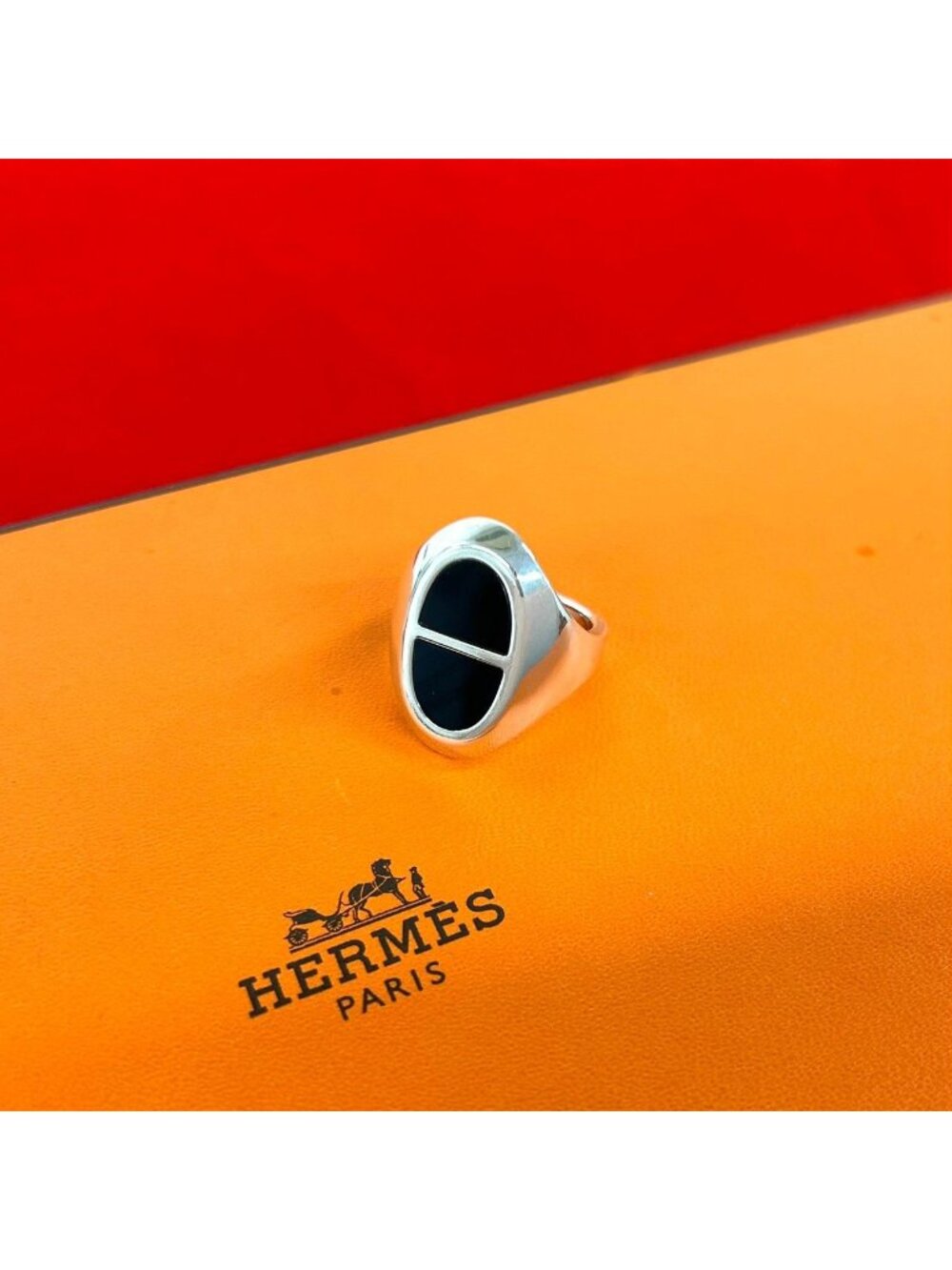 Hermes Verso Ring 925 Sterling Silver
